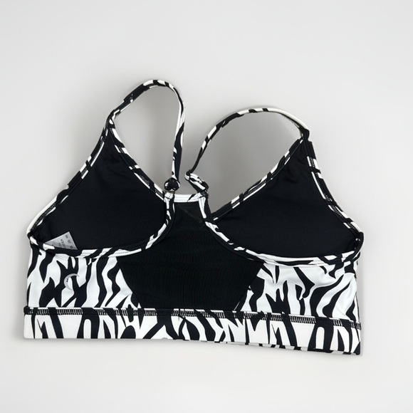 Zyia Active Safari Brilliant Black and White Unpadded Sports Bra Size M - Picture 3 of 5
